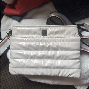 Think Royln cream patent  Crossbody Bag